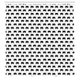 thumbnail image 2 of Ambesonne Bear Shower Curtain, Monochrome Wild Animals Plot, 69"Wx70"L, Charcoal Grey and White, 2 of 4