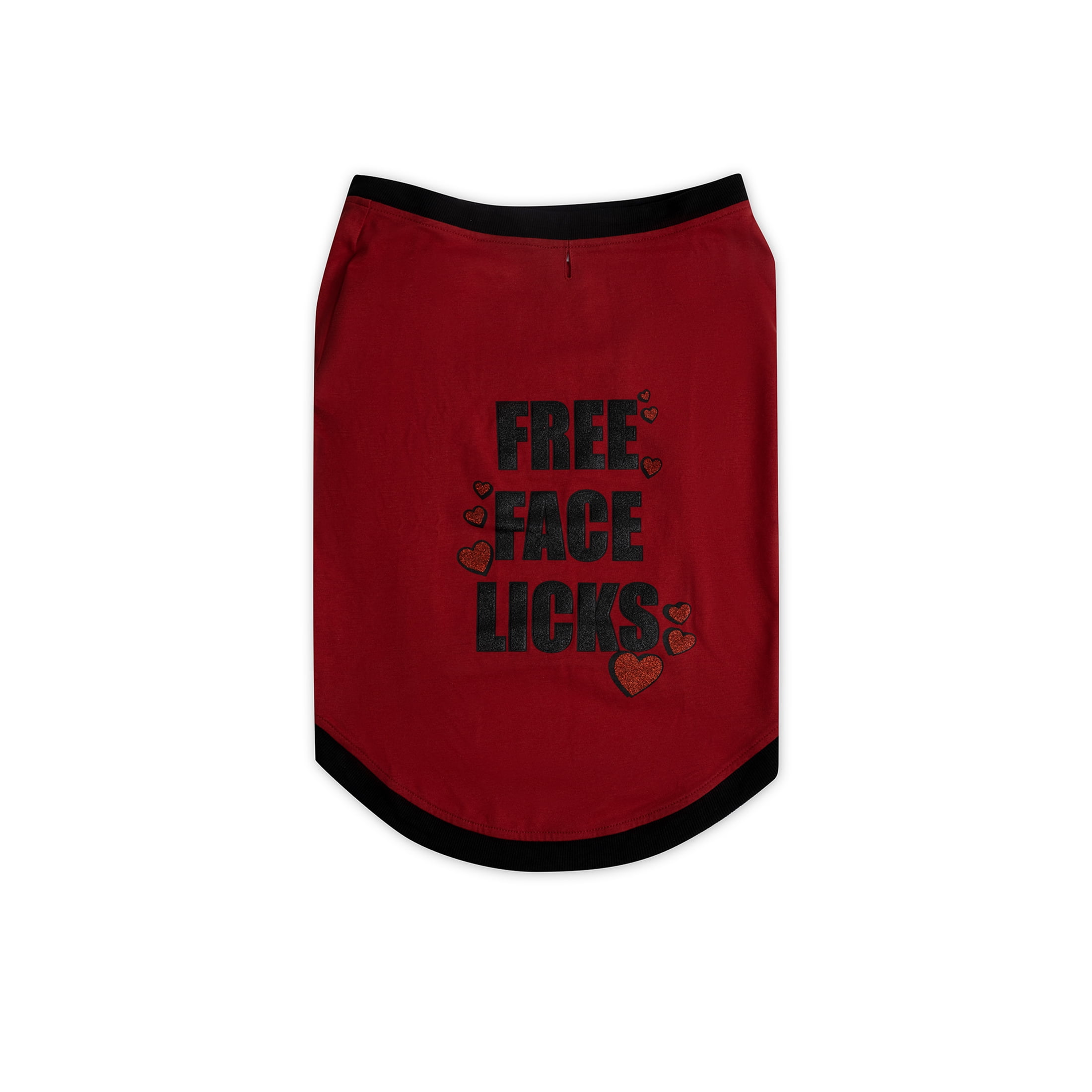 JOLLY KNITS DOG TSHIRT -Free Face Licks - Large