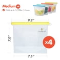 thumbnail image 3 of Homelux Theory Reusable Freezer Bags, Silicone Bag for Food and Snack, 4pcs, 3 of 6