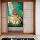 thumbnail image 2 of Cortina de puerta Bambi para entrada, cortina opaca con estampado de patrón, cortina divisoria de ambientes, tapiz para decoración del hogar, 34" de ancho x 56" de largo, 2 of 7
