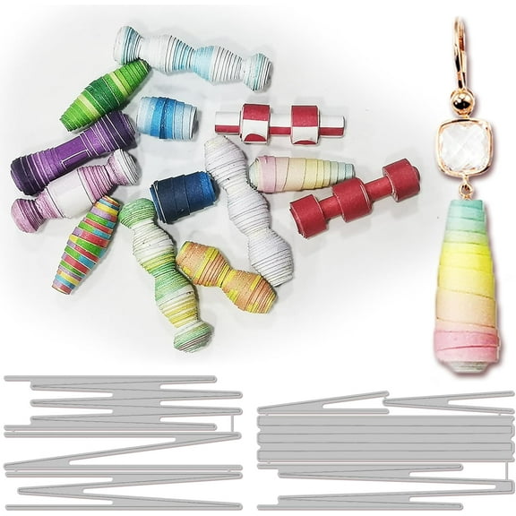 Paper Beads Cutting Dies for Card Making Carbon Steel Embossing Stencils Template for Decorative Embossing Paper Card DIY Scrapbooking Album Craft DIY