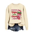 thumbnail image 1 of WEAIXIMIUNG Sweatshirt Dressy Women's Casual Light String Letter Large Print Sweatshirt Long Sleeve Sweatshirt, 1 of 4