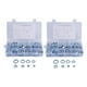 thumbnail image 1 of PAQUETE DE 320 CLIPS DOBLES PARA OREJEROS TAMAÑO 8 | O CLAMP | Acero inoxidable, 1 of 9