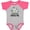 Baseball Heather and Hot Pink, variant on Inktastic Zebra My Pop-pop Loves Me Boys or Girls Baby Bodysuit