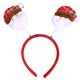 thumbnail image 1 of Tocado elástico de gorro de Papá Noel con accesorios de ropa para fiestas navideñas Tocado con temática de invierno, 1 of 5