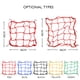 thumbnail image 2 of Motorc Cargo Net Elástico Equipaje Cascos Bungee Netting con Small, 2 of 7