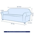 thumbnail image 4 of 2024 Solid Print Polyester Loveseat Slipcover  Chocolate, 4 of 6