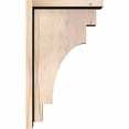 thumbnail image 3 of Ekena Millwork 5 1/2"W x 12"D x 20"H Mediterranean Smooth Corbel w/Backplate, Douglas Fir, 3 of 9