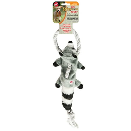 UPC: 0077234541760 | SPOT Mini Skinneeez Tugs Stuffing Free Raccoon Plush Dog Toy  14