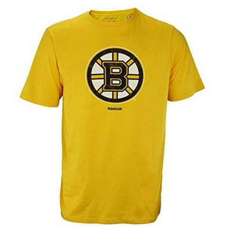 Reebok NHL Hockey Men's Boston Bruins Dual Blend Short Sleeve T-Shirt, (Best Nhl Hockey Fights Ever)