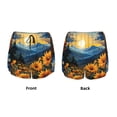 thumbnail image 6 of Goofa Elegant Sunset Sunflower Printed Women 2 in 1 Running Shorts,Quick Dry Athletic Workout Shorts,High Waisted Athletic Shorts with Liner Pockets-Medium, 6 of 9