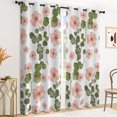 thumbnail image 2 of Tchckioa Flower Botanical Blackout Curtains,Privacy Protection Grommet Drapes for Bedroom,42x63 Inch,2 Panels, 2 of 9