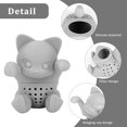 thumbnail image 2 of SHIDOW Tea Infuser for Cats, Cute Cat Tea Strainer, Silicone Tea Infuser for Office, Home, Living Room (Gray), 2 of 4