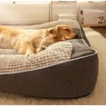 thumbnail image 4 of Doghouse All-season Universal Medium and Large Dog Pet Sofa Golden Fur Bed Mat Pet House Winter Warm Sleeping Pad Accesorios ShopWise Round, 4 of 7