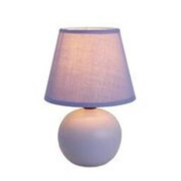 Lampe de Table Globe en Céramique - Violet