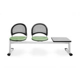 OFM Moon Series Model 333T 3-Unit Beam Seating with 2 Fabric Seats & 1 ...