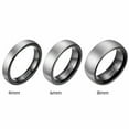 thumbnail image 6 of Tungsten Ring Size 4-15 Matte Brushed Comfort Fit 4mm, 6 of 7