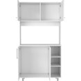 thumbnail image 4 of Light Oak Kitchen Island and Pantry / Secure Assembly with Intuitive Interlocking, 4 of 6