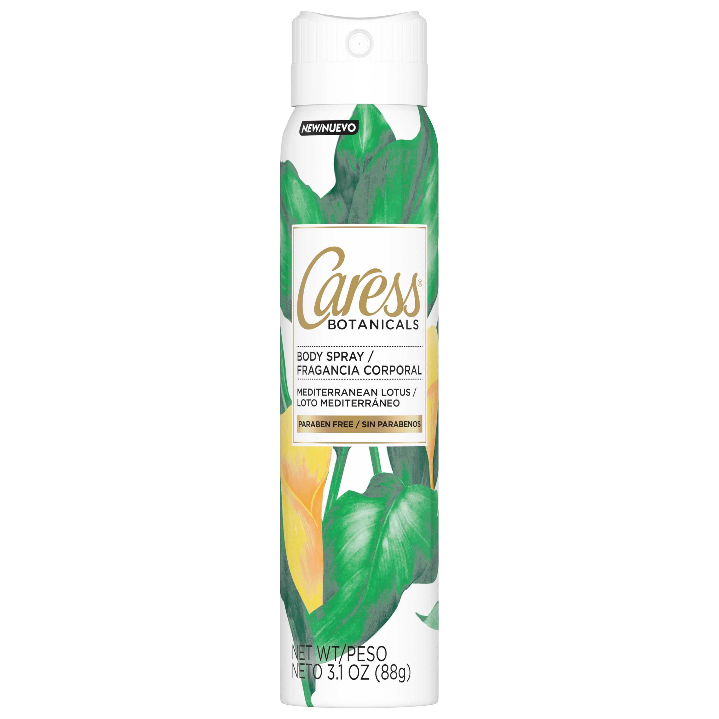 Caress Botanicals Body Spray for Women, 3.1 Oz