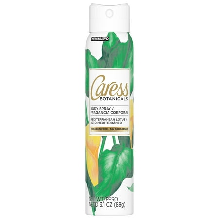 (2 Pack) Caress Botanicals Body Spray for Women Mediterranean Lotus 3.1