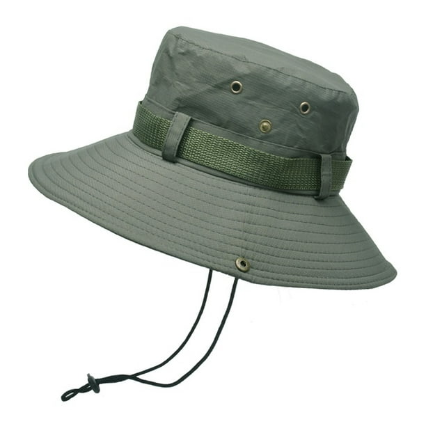 Unisex Fishing Boonie Hat, Breathable Wide Brim Outdoor Bucket Hat for Men  or Women 