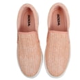 thumbnail image 4 of Soda Women's Raffia Elastic Side White Rubber Soles Loafer Shoes Color: Pink, Size: 7, 4 of 5