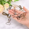 thumbnail image 5 of Uxcell 10 pack Swivel Clasps, 2" Oval Ring Lobster Clasp Claw Push Gate Snap Hook, Silver, 5 of 6