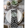 thumbnail image 3 of Black Boho Geometric Cloth Napkins Washable Set of 8, Vintage Southwestern Stripes Reusable Dinner Table Napkins Cloth Bulk for Weddings Kitchen Restaurants Hotel Events Parties 20 x 20 Inch, 3 of 9