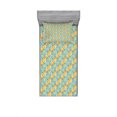 thumbnail image 1 of Abstract Bedding Set with Sheet & Covers, Brush Marks Diagonal Stripes Design Colorful Abstract Arrangement Ornate Pattern, Printed Bedroom Decor 2 Shams, 4 Sizes, Multicolor, by Ambesonne, 1 of 3