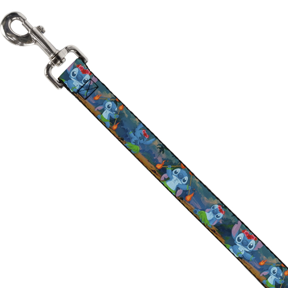 Disney Pet Leash, Dog Leash, Stitch Hula Dance Poses, 4 Feet Long 1.0 Inch Wide