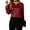 Wine Red, variant on Women'S Satin Casual Long Sleeve Shirt, Elegant Business Work Top, Formal Autumn Outfit for the Office Blue L