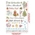 thumbnail image 3 of Christmas Candle Snowman Water Sticker Theme Activity Mood Candle Decoration Light Water Sticker, 3 of 3
