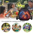 thumbnail image 6 of Jeiento Wolf Backpack for Kids 6-8/8-10 with Lunch Box 3 in 1 Elementary School Bookbags for 1st Grade Boys and Lunchbox Set Back Pack Lunch Bag Pencil Case Primary Book Bags Back Pack Abstract Fire, 6 of 7