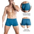 thumbnail image 3 of wirarpa Mens Underwear Modal Trunk Boxer Briefs Short Leg 4 Pack Sizes S-3XL, 3 of 6
