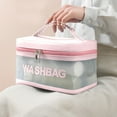 thumbnail image 6 of Deeceymbur Large Cosmetic Bag Clear Makeup Hair Pouch Transparent Pvc Toiletry Storage for Women, 6 of 6