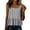 Grey, variant on Helii Women's Square Neck Ruffle Hem Linen Tank Top – 20% Linen 80% Cotton Babydoll Crop Top, Loose Fit Breathable Summer Vest, Casual Sleeveless Top for Women Grey,L