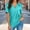 Mint Green, variant on Women Short Sleeve Shirts V Neck Summer Tops Casual Work Basic Tees Tops Woman Lose Shirt Space Womens Athletic Tee Striped Long Sleeved Shirt Women Womens Shirt Raglan T Shirt Women Summer Shirt for