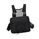 thumbnail image 3 of Bolsa de pecho para hombre y mujer, chaleco deportivo moderno, múltiples bolsillos, bolsa frontal, Negro, 3 of 9