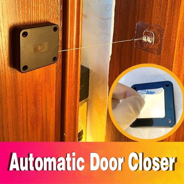 Cierrapuertas con sensor automático sin perforaciones, Cierrapuertas automático multifuncional, Cierrapuertas automático comercial residencial con cordón, Cierrapuertas D WD.WDQZL Cocina
