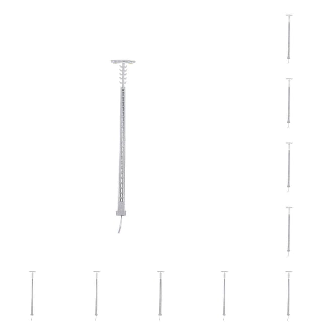 Poste de Lámpara Matsuzay Micro-Paisaje Mini-Tamaño LED Farolas de Plata arquitectónica 10Conjunto