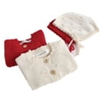 thumbnail image 4 of YTDSCS Toddler Baby Girls Knit Sweater Cardigans Long Sleeve Button up Knitwear Jacket Newborn Fall Winter Solid Color Sweaters Send Hat 3-24 Months, 4 of 7
