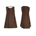 thumbnail image 7 of Picia Vintage Wood Print Women’s Sleeveless Midi Swing Dress – A-Line Pleated Tank Sundress, Comfortable and Flowy T-Shirt Dress, 7 of 7