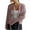 Pink, variant on Tie Front Cropped Cardigan Sweaters for Women Crew Neck Long Sleeve Ribbed Knit Open Front Sweater Outwear Coat