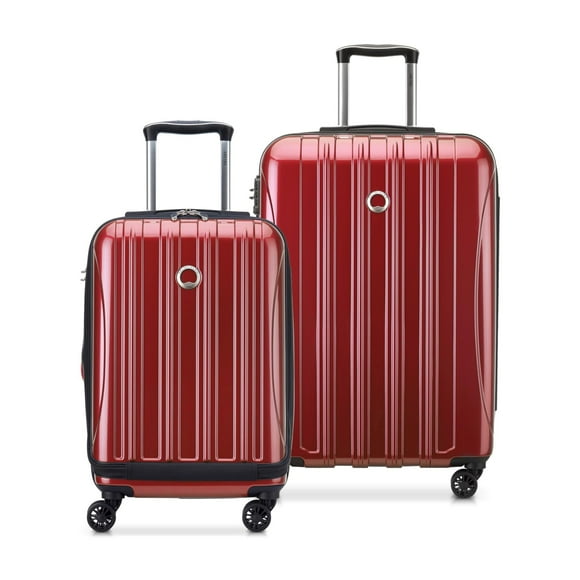 Juego de equipaje DELSEY Paris Helium Aero Hardside, 2 piezas, rojo ladrillo