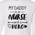 thumbnail image 4 of Inktastic My Daddy is a Nurse and a Hero Long Sleeve Youth T-Shirt, 4 of 5