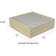 thumbnail image 5 of Poole & Sons, Inc. Wooden Slide Top Box, 12 x 12 x 3 3/4″ Outside Dimensions, 5 of 5