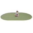 thumbnail image 5 of Home Floor Decorative Premium Polyester Endurance 12' X 7'6" Oval Area Rug - Sage, 5 of 5