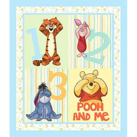 Springs Creative Disney Pooh Nursery Pooh Peekaboo Wallhanging Fabric by the Yard