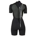 thumbnail image 2 of Hyperflex Cyclone 2 Womens 2.5mm Shorty Back Zip Wetsuit 10 Black, 2 of 4