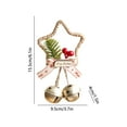 thumbnail image 3 of Taicans Christmas Ornament Pentagram Bells Ornament,5.91x3.54x1.57in,Handmade Festive Decor with Crisp Sound,Multi-Use for Tree/Wall/Gift - Merry Christmas Design, 3 of 6